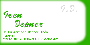 iren depner business card